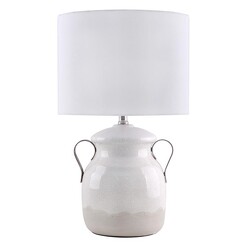 Picture of Finley Table Lamp in White by Amalfi
