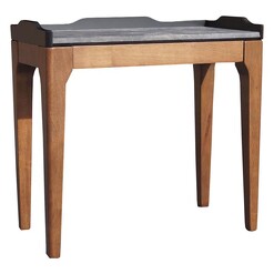Picture of Finley Wooden End Table in Grey by HEQS