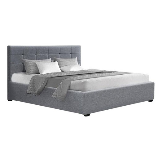 Picture of Fino Upholstered Storage Bed with Gas Lift Fabric Grey Resort Living Picture of Fino Upholstered Storage Bed with Gas Lift Fabric Grey Resort Living