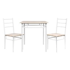 Picture of Finze 3-Piece Dining Set MDF Natural/White Resort Living