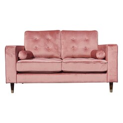 Picture of Fiona Velvet 2 Seater Sofa Polyester Pink HEQS