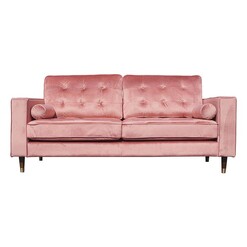 Picture of Fiona Velvet 3 Seater Sofa Polyester Pink HEQS