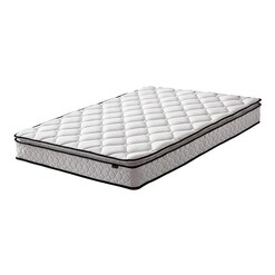Picture of Firm Pocket Spring Mattress with Pillow Topping Fabric White/Black Regal Royal Design