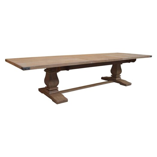 Picture of Fledda Extendable Dining Table Wood Honey Wash Dover Mason
