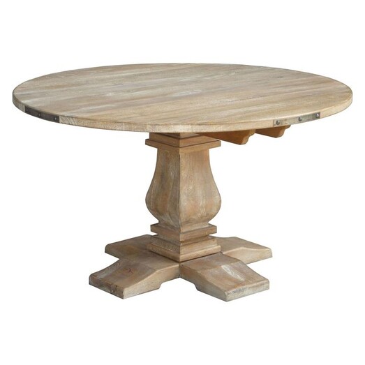 Picture of Fledda Round Dining Table Wood Honey Wash Dover Mason