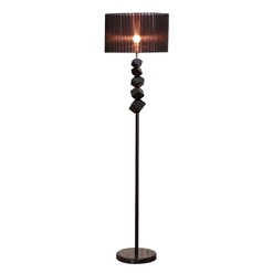 Picture of Floor Lamp Metal Base Standing Light with Dark Shade Tall Lamp