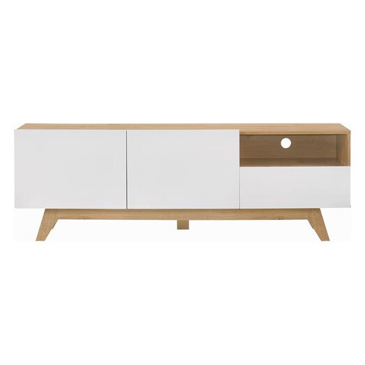 Picture of Florence Entertainment Unit Chipboard White/Oak U.S Designs