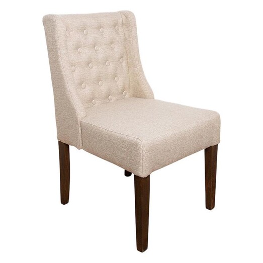 Picture of Florence Linen Dining Chair in Khaki by j.elliot HOME