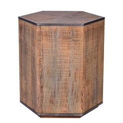 Picture of Florence Recycled Timber Side Table Wood Light Natural Alliance Furniture