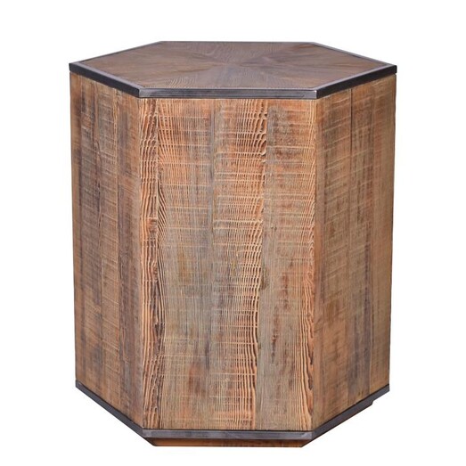 Picture of Florence Recycled Timber Side Table Wood Light Natural Alliance Furniture