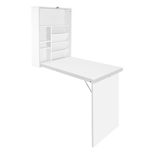 Picture of Fold-Away Wall Desk MDF White Resort Living Picture of Fold-Away Wall Desk MDF White Resort Living