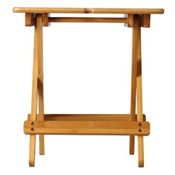 Picture of Foldable Organic Bamboo Wine Table Natural Sherwood