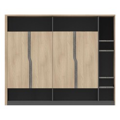 Picture of Fonti Display Unit MDF Acacia/Carbon Grey Iniko