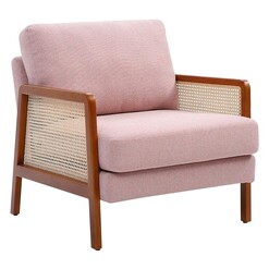 Picture of Franchet Upholstered Armchair Polyester Pink HEQS