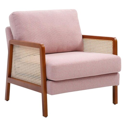 Picture of Franchet Upholstered Armchair Polyester Pink HEQS