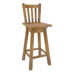 Picture of Francie Timber Bar Stool Wood Rustic Oak Dover Mason