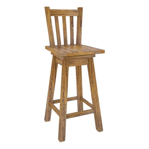 Picture of Francie Timber Bar Stool Wood Rustic Oak Dover Mason