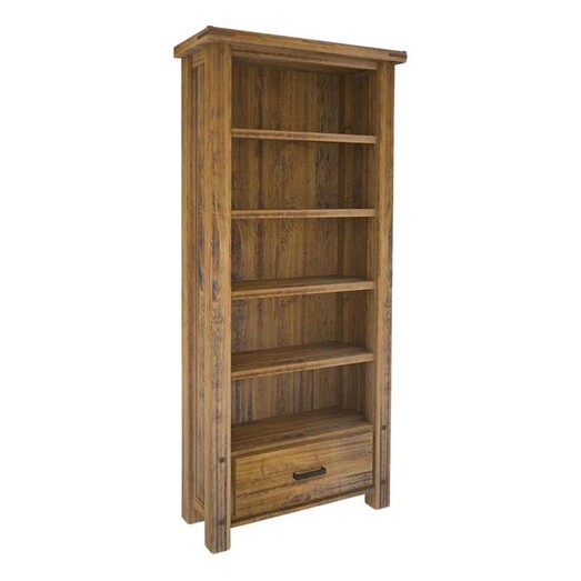 Picture of Francie Timber Bookcase Wood Rustic Oak Dover Mason