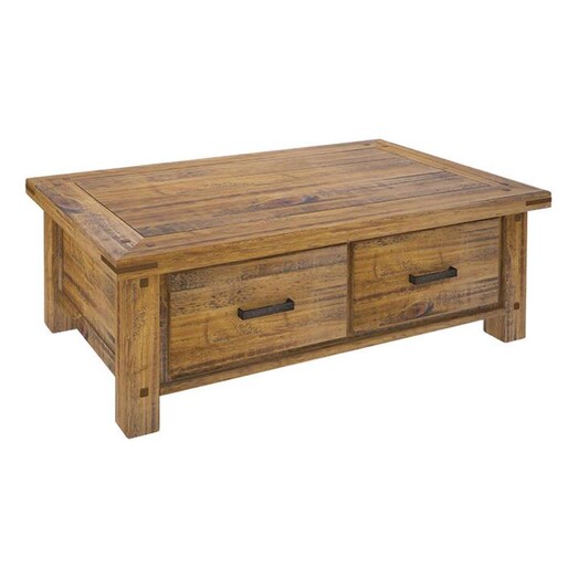 Picture of Francie Timber Coffee Table Wood Rustic Oak Dover Mason