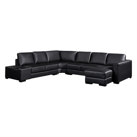 Picture of Frans Leather 6 Seater Modular Sofa Assorted Rothbury Home