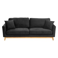 Picture of Freya 3-Seater Velvet Sofa Bed Assorted Unique Home