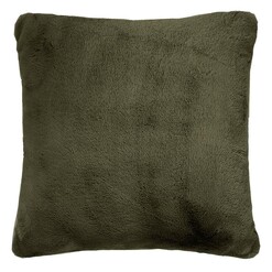 Picture of Frida Faux Fur Cushion in Olive by Bambury