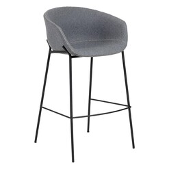 Picture of Fridu Fabric Bar Stool, Grey Vida & Co.