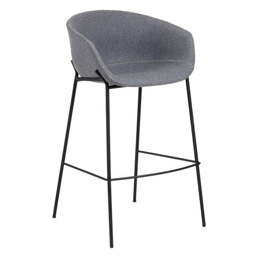 Picture of Fridu Fabric Bar Stool, Grey Vida & Co.