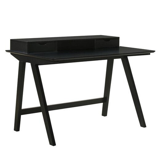 Picture of Frieda Oak Study Desk Black Iniko