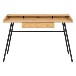 Picture of Frontier Study Desk in Black/Oak by Dover Mason
