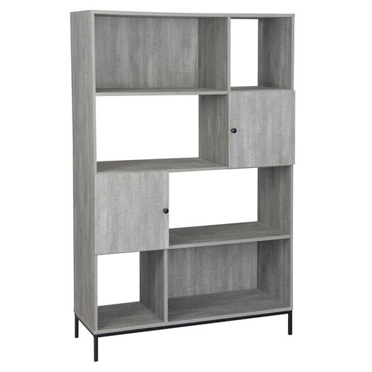 Picture of Fulton Bookcase with 2 Doors Chipboard Oak U.S Designs