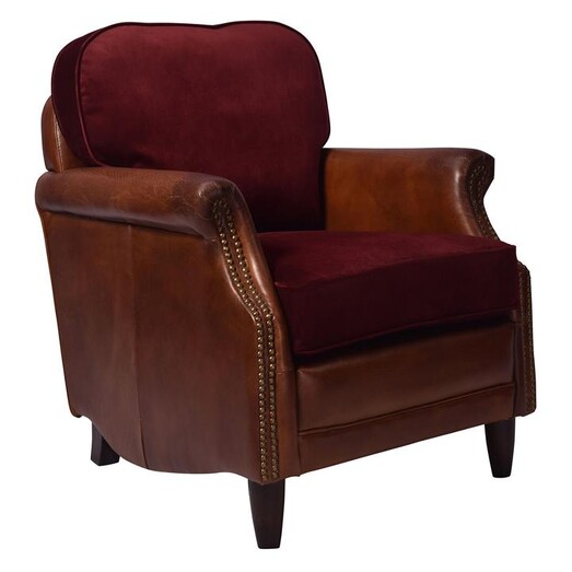 Picture of Fuscal Velvet Armchair Leather Assorted Alliance Furniture