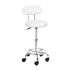 Picture of Gabie Bar Stool, White Faux Leather Resort Living