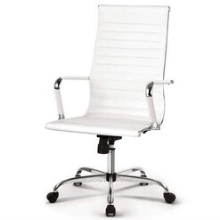 Picture of Gaming Office Chair Computer Desk Chairs Home Work Study White High Back