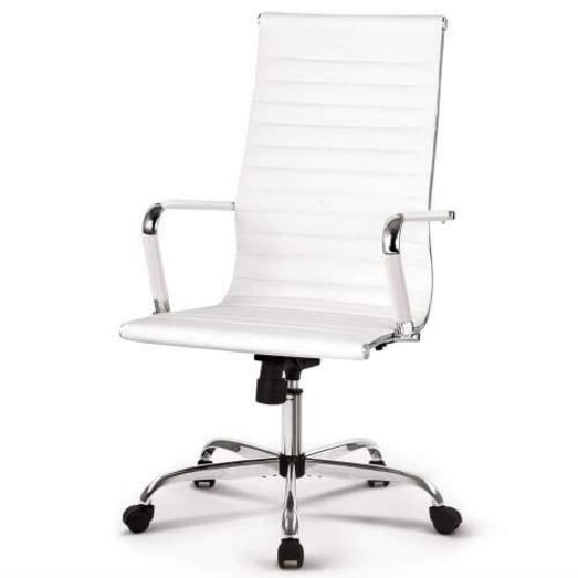 Picture of Gaming Office Chair Computer Desk Chairs Home Work Study White High Back
