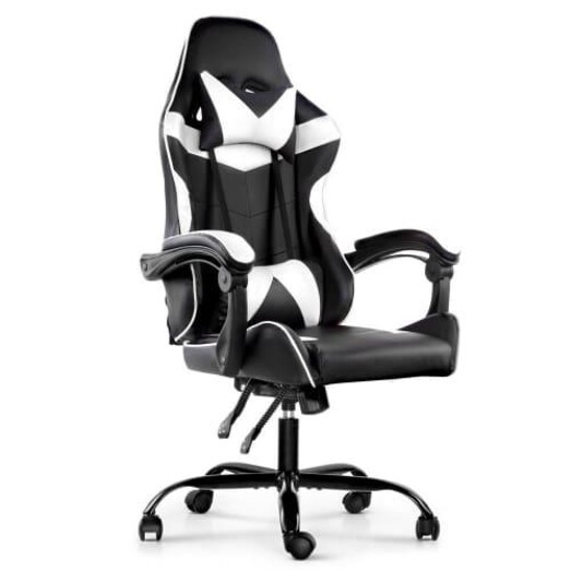 Picture of Gaming Office Chairs Computer Seating Racing Recliner Racer Black White