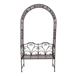 Picture of Garden Arch with Bench Seat Metal Assorted The Complete Garden