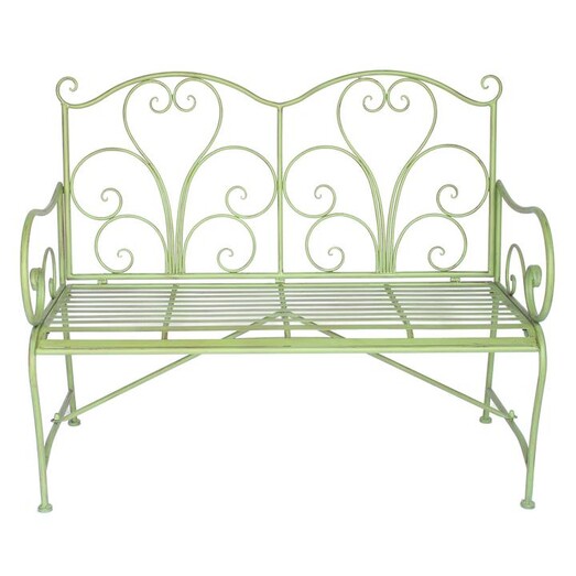 Picture of Garden Bench Metal Green The Complete Garden Picture of Garden Bench Metal Green The Complete Garden
