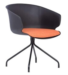 Picture of Gell Conference Office Visitor Arm Chair - Black