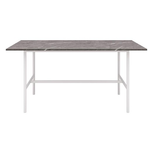 Picture of Gemma Dining Table Metal White HOMESTAR Picture of Gemma Dining Table Metal White HOMESTAR