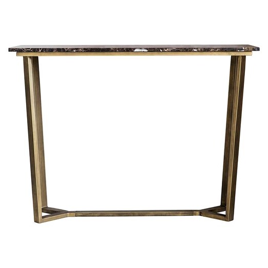 Picture of Geraldina Marble Console Table in Gold by Castle Road Interiors