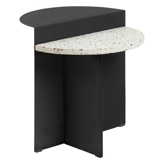 Picture of Gimen Side Table Metal Black/White Vida & Co.