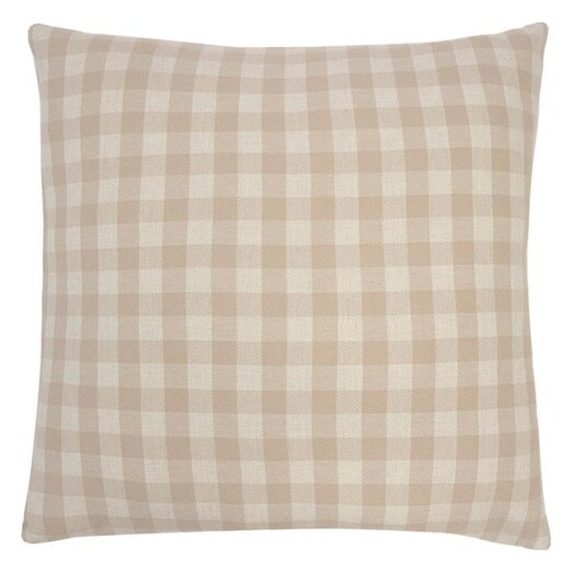 Picture of Gingham Cushion in Light Brown by Bambury Picture of Gingham Cushion in Light Brown by Bambury