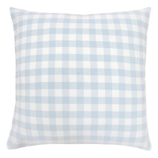 Picture of Gingham Cushion in Sky Blue by Bambury Picture of Gingham Cushion in Sky Blue by Bambury