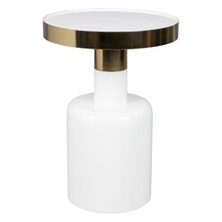 Picture of Glam Enamelled Side Table in Off-White by Zuiver