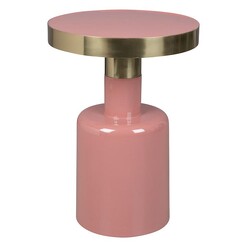 Picture of Glam Enamelled Side Table in Pink by Zuiver