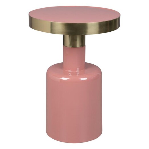 Picture of Glam Enamelled Side Table in Pink by Zuiver