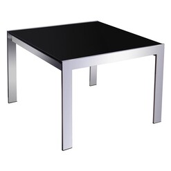 Picture of Glass Coffee Table Black/Chrome Rapidline