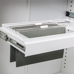 Picture of GO Tambour Roll Out File Frame Metal White Rapidline