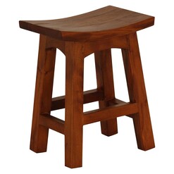 Picture of Goji Wood Bar Stool, Pecan Mahogany Light Pecan Kayu Estate